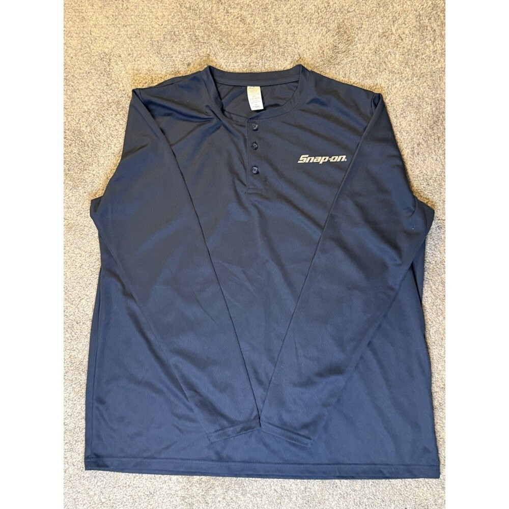 Snap On Navy Long Sleeve Shirt Men's XXL